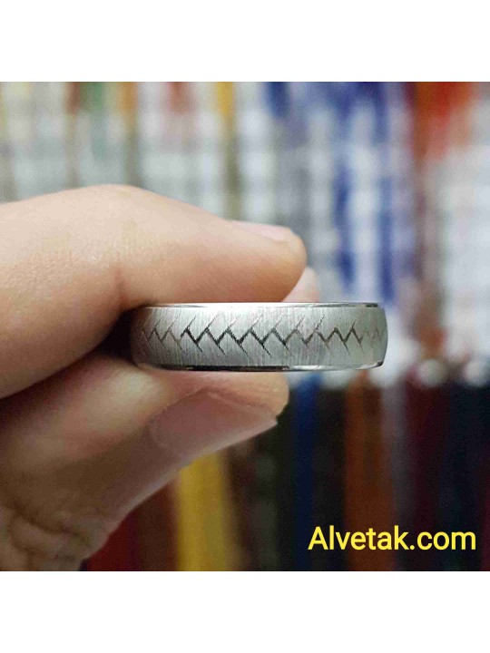 paslanmaz 6mm çelik yüzük : ca002