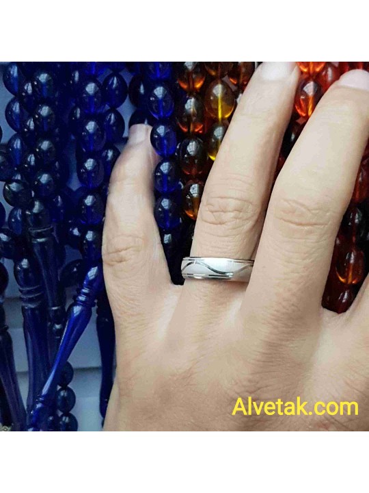 paslanmaz 6mm çelik yüzük : ca003