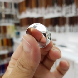 Desensiz Sade Bombeli Gümüş Alyans Yüzük : GALYANS001