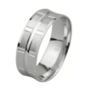 Çizgi Desenli Gümüş Alyans Yüzük : GALYANS004 Çizgi Desenli Gümüş Alyans Yüzük : GALYANS004