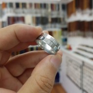 Baklava Desenli Gümüş Alyans Yüzük : GALYANS009