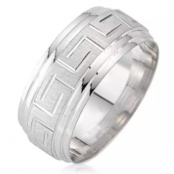 Greek Desenli Gümüş Alyans Yüzük : GALYANS002