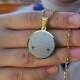 Hilye-i Şerif Yazılı Kararmaz Çelik Kolye : 25 mm
