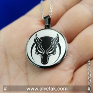 Paslanmaz Börü Kurt Figürlü Çelik Kolye