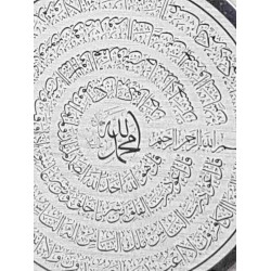 Felak Nas İhlas ve Kafirun Sureleri Yazılı Gri Renk Kararmaz Çelik Kolye - 25mm Felak Nas İhlas ve Kafirun Sureleri Yazılı Gri Renk Kararmaz Çelik Kolye - 25mm