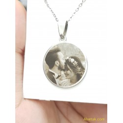 Paslanmaz Resimli Çelik Kolye