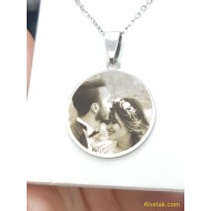 Paslanmaz Resimli Çelik Kolye 2