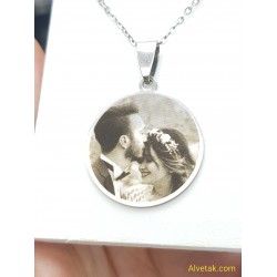 Paslanmaz Resimli Çelik Kolye 2