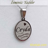 Gri Yakamoz Model İsimli Çelik Kolye [Yuvarlak : 20mm]