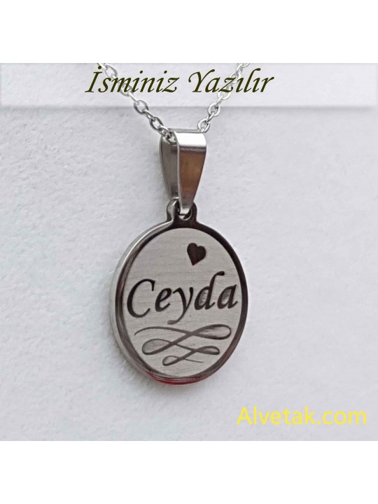 Gri Yakamoz Model İsimli Çelik Kolye [Yuvarlak : 20mm]