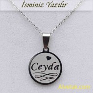 Gri Yakamoz Model İsimli Çelik Kolye [Yuvarlak : 20mm]