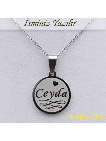 Gri Yakamoz Model İsimli Çelik Kolye [Yuvarlak : 20mm]