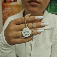 İsimli Aile Kolyesi, Çelik Kolye, Paslanmaz Kolye