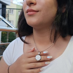 İsimli Çelik Kolye, Paslanmaz, İki İsimli, Kalpli ve Sonsuzluklu