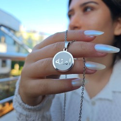 Arapça İsimli Kolye, Arapça İsim, Gümüş Renk, Paslanmaz Çelik