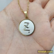 Harfli Çelik Kolye [ Yuvarlak Model  : r = 20mm ]