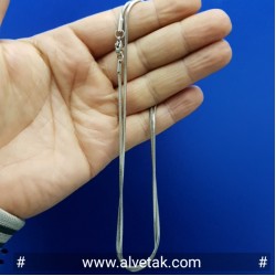 Kararmaz Yılan Çelik Zincir Kolye (1.5mmx65cm)