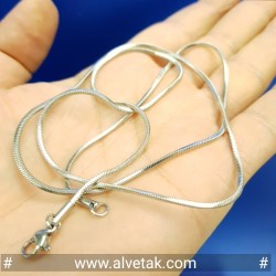 Kararmaz Yılan Çelik Zincir Kolye (1.5mmx65cm)