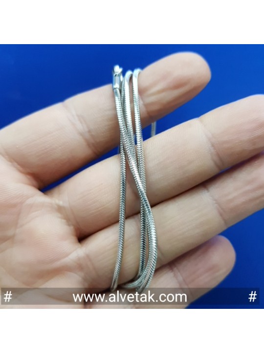 Kararmaz Yılan Çelik Zincir Kolye (1.5mmx65cm)