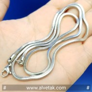 Kararmaz Yılan Çelik Zincir Kolye (2mmx60cm)