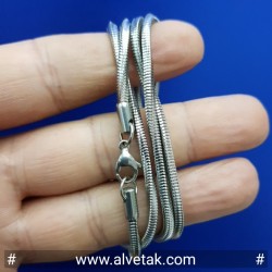 Kararmaz Yılan Çelik Zincir Kolye (2mmx60cm)