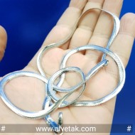 Kararmaz Yılan Çelik Zincir Kolye (4mmx65cm)