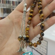 Kaplan Gözü Doğal Taş Tesbih : DTKAPGOZ1