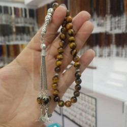 Kaplan Gözü Doğal Taş Tesbih : DTKAPGOZ1