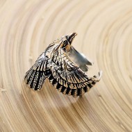 Kartal Figürlü 925 Ayar Gümüş Erkek Yüzük : 00060 Kartal Figürlü 925 Ayar Gümüş Erkek Yüzük : 00060