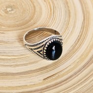 925 Ayar Siyah Oniks Taşlı Gümüş Erkek Yüzük : 00080 925 Ayar Siyah Oniks Taşlı Gümüş Erkek Yüzük : 00080