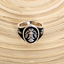 Selçuklu Kartal Gümüş Erkek Yüzük : 00187 Selçuklu Kartal Gümüş Erkek Yüzük : 00187