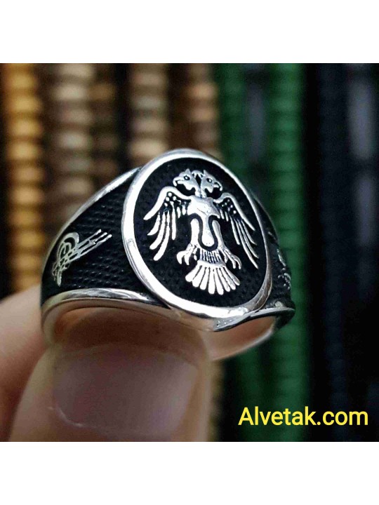 Selçuklu Kartal Gümüş Erkek Yüzük : 00187