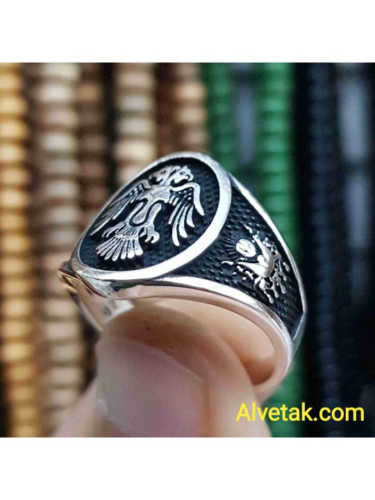 Selçuklu Kartal Gümüş Erkek Yüzük : 00187