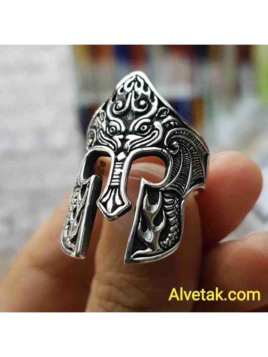 925 Ayar Helmet Miğfer Okçu Gümüş Erkek Yüzük : 00189 925 Ayar Helmet Miğfer Okçu Gümüş Erkek Yüzük : 00189