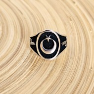 Ay Yıldız 925 Ayar Gümüş Erkek Yüzük : 00468 Ay Yıldız 925 Ayar Gümüş Erkek Yüzük : 00468