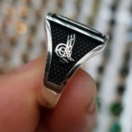 925 Ayar Kayı Figürlü Gümüş Erkek Yüzük : 00539 925 Ayar Kayı Figürlü Gümüş Erkek Yüzük : 00539