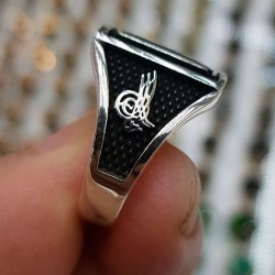 925 Ayar Kayı Figürlü Gümüş Erkek Yüzük : 00539 925 Ayar Kayı Figürlü Gümüş Erkek Yüzük : 00539