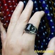 925 Ayar Siyah Oniks Taşlı Gümüş Erkek Yüzük : 00672 925 Ayar Siyah Oniks Taşlı Gümüş Erkek Yüzük : 00672