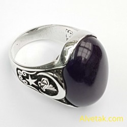 Renkli Akik Taşlı 925 Ayar Gümüş Erkek Yüzük : 00702 Renkli Akik Taşlı 925 Ayar Gümüş Erkek Yüzük : 00702