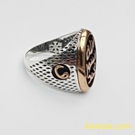 Peygamber Mührü ( Mührü Şerif ) Gümüş Erkek Yüzük : 00732 Peygamber Mührü ( Mührü Şerif ) Gümüş Erkek Yüzük : 00732