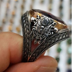 kırmızı zirkon taşlı 925 ayar gümüş erkek yüzük : 00895 kırmızı zirkon taşlı 925 ayar gümüş erkek yüzük : 00895