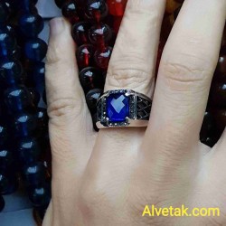 mavi zirkon taşlı 925 ayar gümüş erkek yüzük : 01242 mavi zirkon taşlı 925 ayar gümüş erkek yüzük : 01242