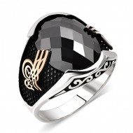siyah zirkon taşlı 925 ayar gümüş erkek yüzük : 01332 siyah zirkon taşlı 925 ayar gümüş erkek yüzük : 01332