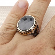 siyah zirkon taşlı 925 ayar gümüş erkek yüzük : 01354 siyah zirkon taşlı 925 ayar gümüş erkek yüzük : 01354