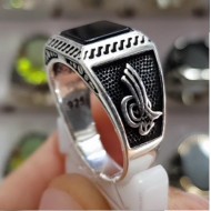 925 Ayar Siyah Oniks Taşlı Gümüş Erkek Yüzük : 01385 925 Ayar Siyah Oniks Taşlı Gümüş Erkek Yüzük : 01385