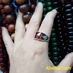kırmızı zirkon taşlı 925 ayar gümüş erkek yüzük : 01670 kırmızı zirkon taşlı 925 ayar gümüş erkek yüzük : 01670