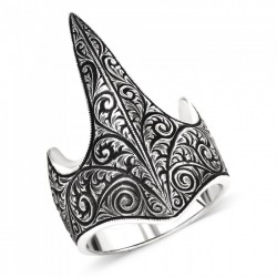 Okçu Zihgir 925 Ayar Gümüş Erkek Yüzük : 01739 Okçu Zihgir 925 Ayar Gümüş Erkek Yüzük : 01739