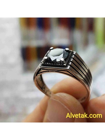 siyah zirkon taşlı 925 ayar gümüş erkek yüzük : 01891 siyah zirkon taşlı 925 ayar gümüş erkek yüzük : 01891