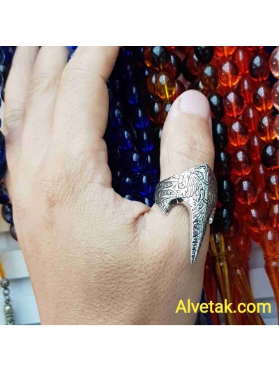 925 Ayar Okçu Gümüş Erkek Yüzük : 02125