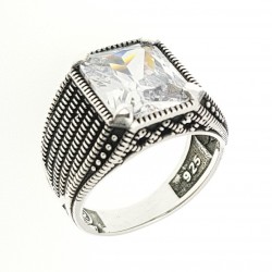 beyaz zirkon taşlı 925 ayar gümüş erkek yüzük : 02289 beyaz zirkon taşlı 925 ayar gümüş erkek yüzük : 02289